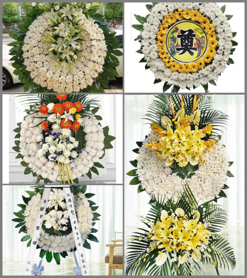 四川成都都江堰市崇义镇桂桥村花圈速递